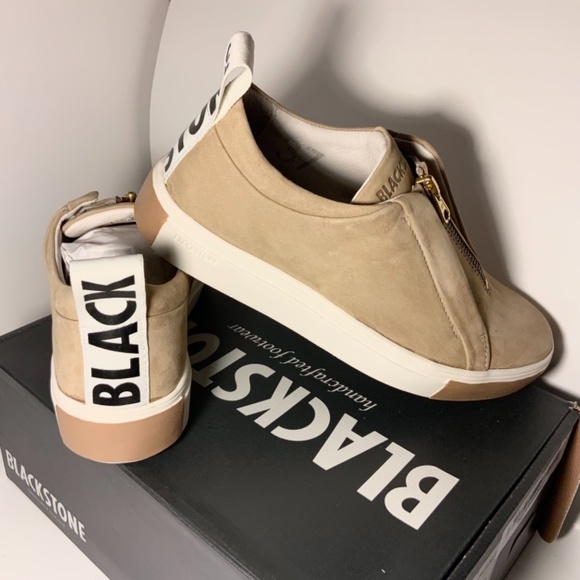 BLACKSTONE RL62 Tan Leather Zip Front Sneaker sz37 - Picture 7 of 15